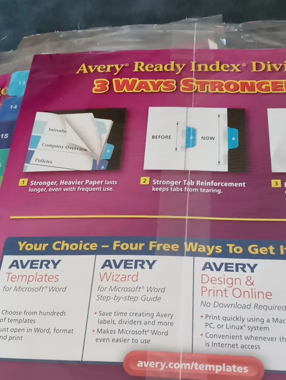 Avery new package